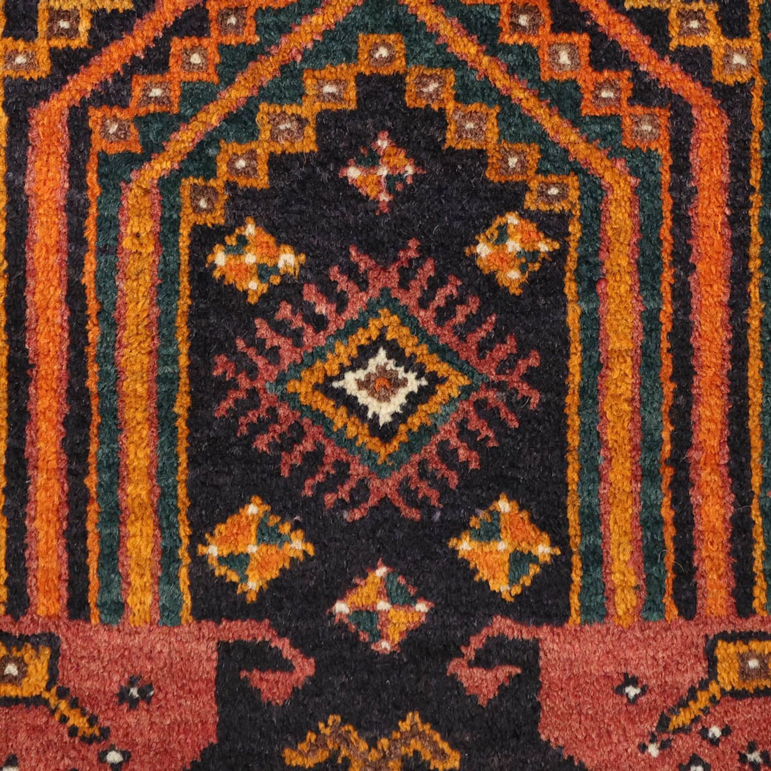 Runner Belutsch Rug - 249 x 113 cm - dark blue