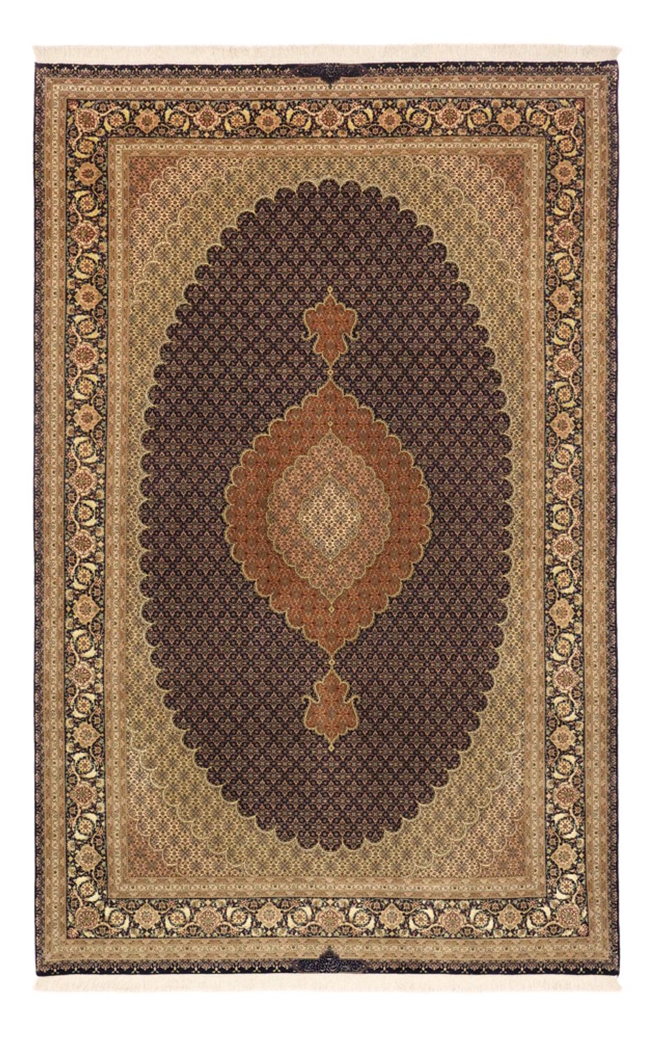 Perser Rug - Tabriz - Royal - Royal - 309 x 199 cm - dark beige
