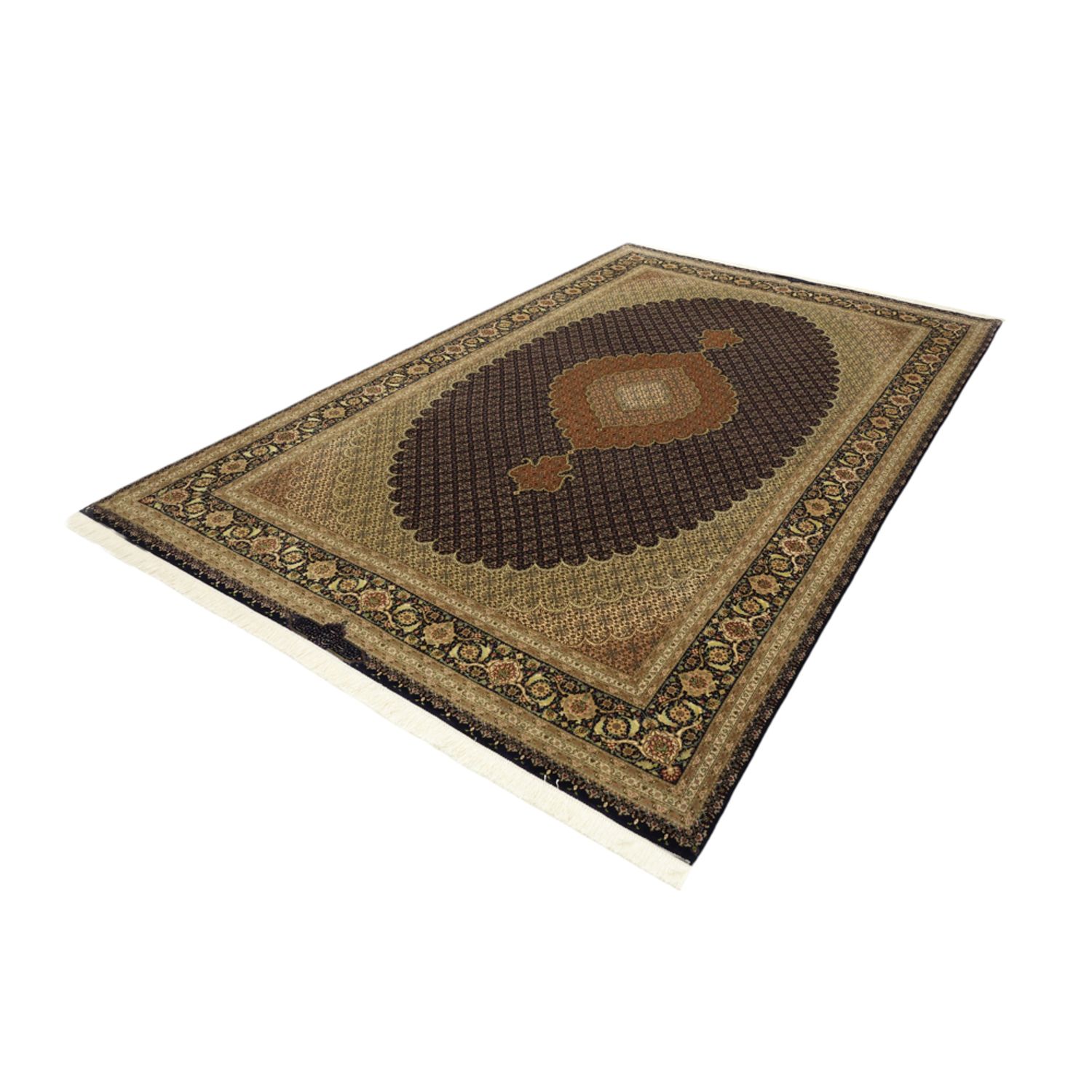 Perser Rug - Tabriz - Royal - Royal - 309 x 199 cm - dark brown