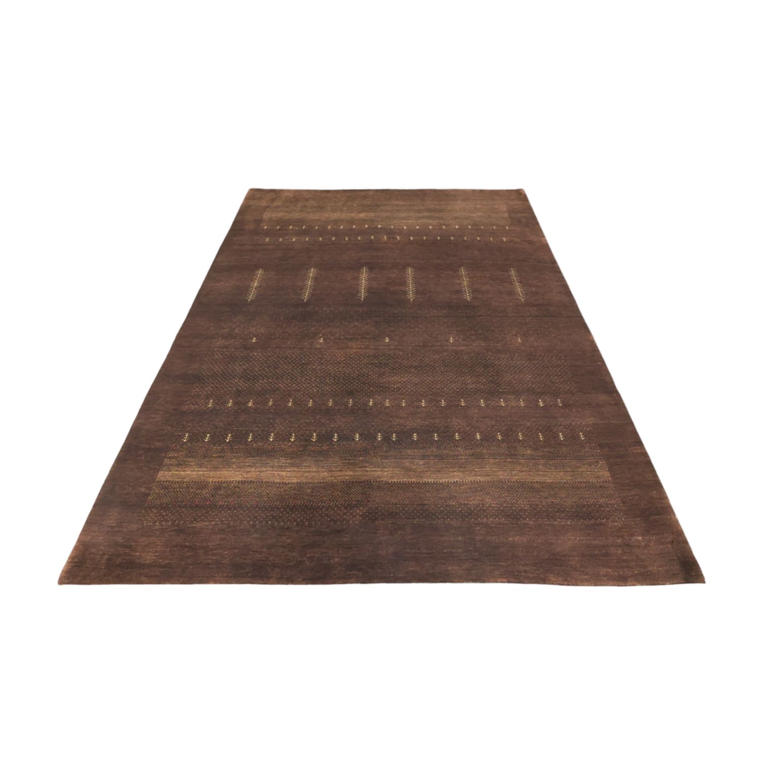 Gabbeh Rug - Loribaft Indus - 247 x 173 cm - dark red