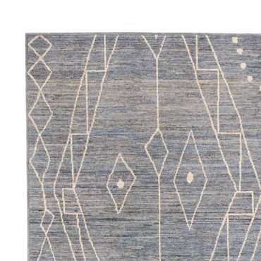 Berber Rug - 288 x 204 cm - sea blue