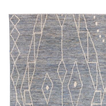 Berber Rug - 304 x 194 cm - sea blue