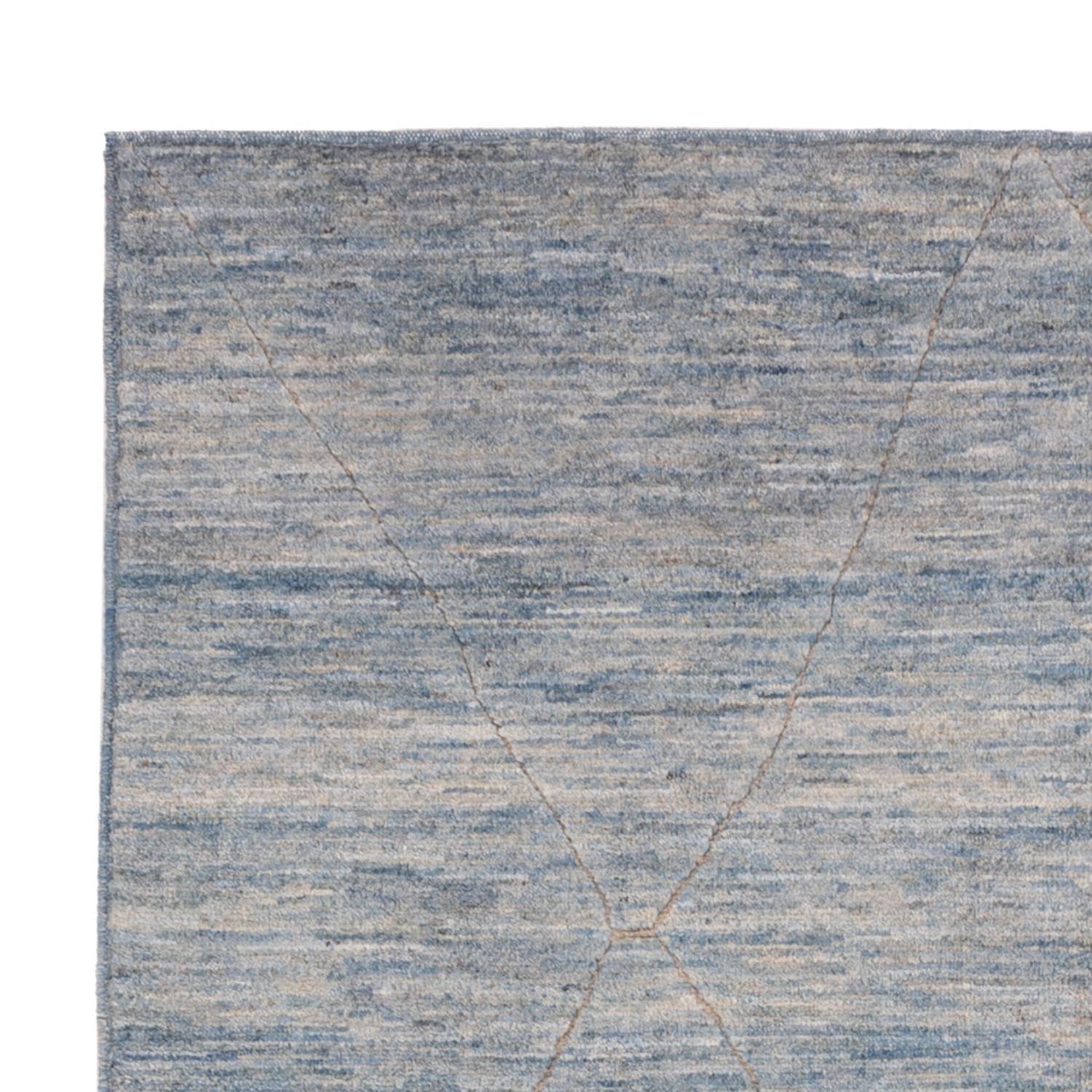 Berber Rug - 196 x 154 cm - sea blue