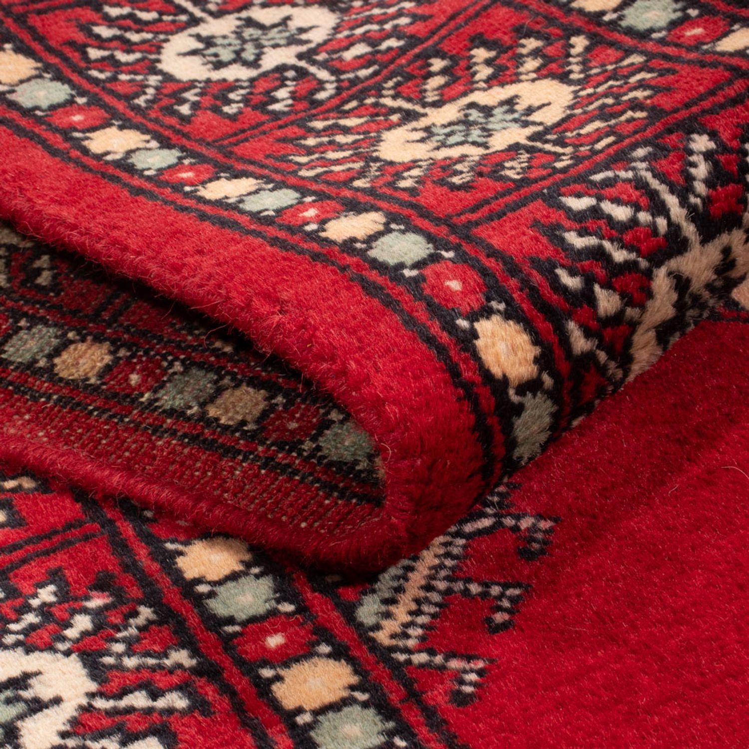 Runner Pakistani Rug - 255 x 77 cm - red