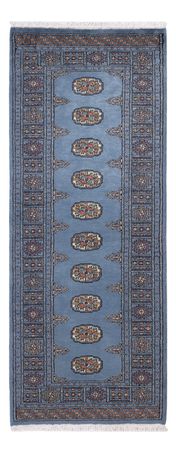 Runner Pakistani Rug - 201 x 77 cm - blue