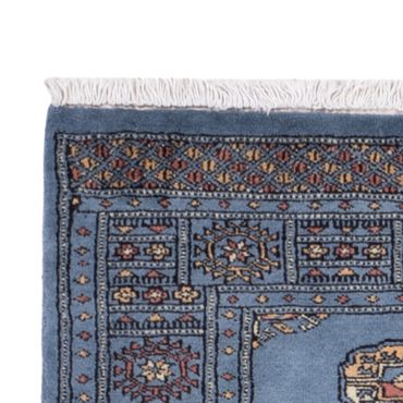 Runner Pakistani Rug - 201 x 77 cm - blue