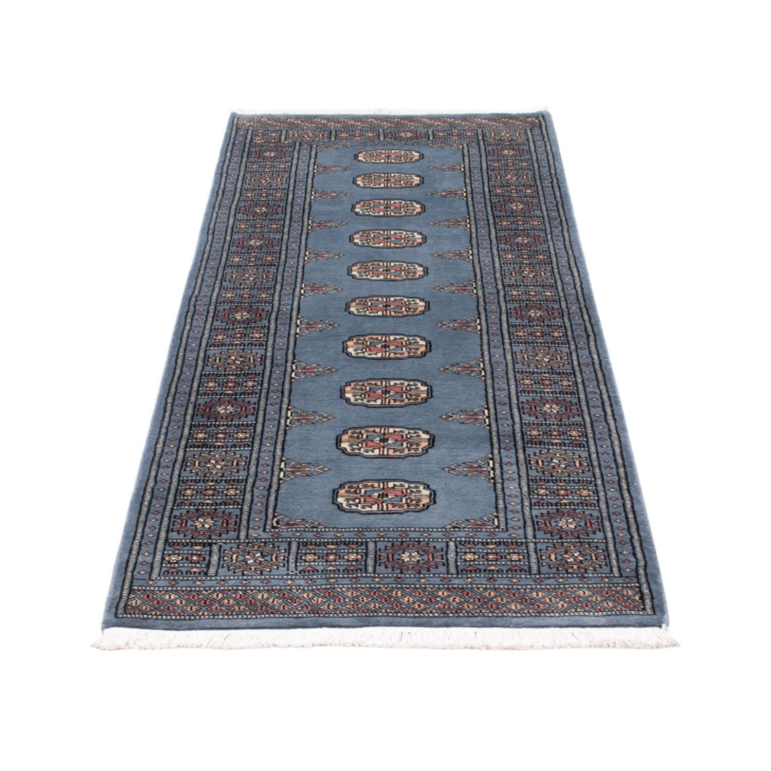 Runner Pakistani Rug - 197 x 77 cm - blue