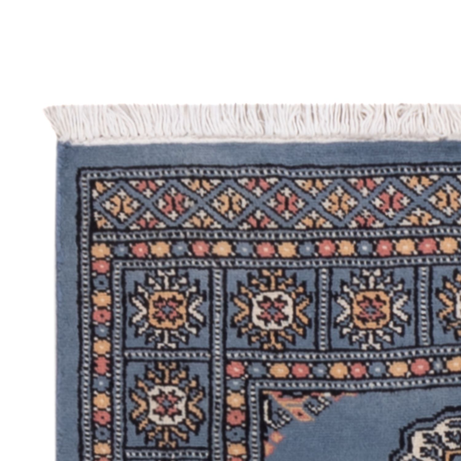 Runner Pakistani Rug - 209 x 76 cm - blue