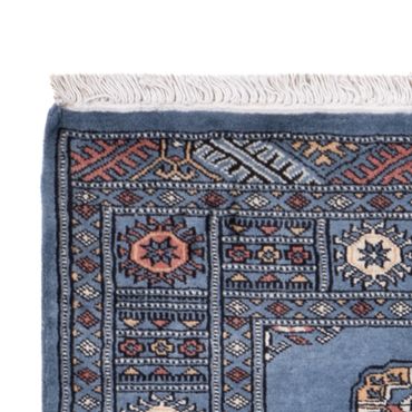Runner Pakistani Rug - 199 x 80 cm - blue