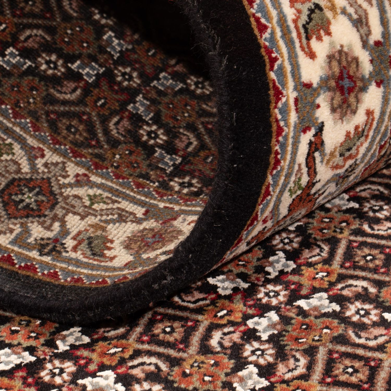 Runner Oriental Rug - Tabriz - 204 x 80 cm - dark beige