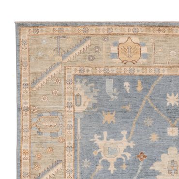 Ziegler Rug - Usak - 347 x 241 cm - turquoise