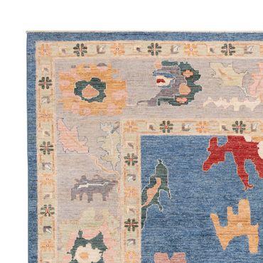 Ziegler Rug - Usak - 334 x 252 cm - blue