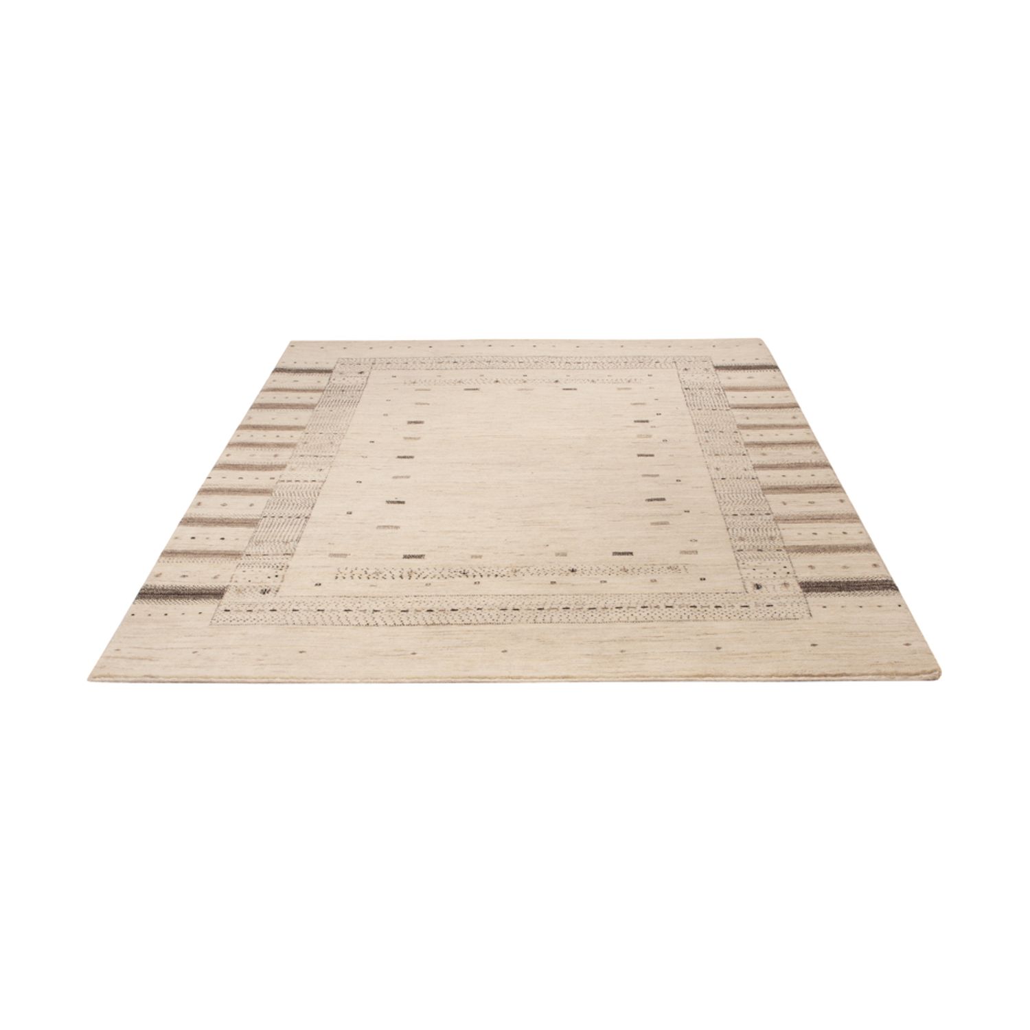 Gabbeh Rug - Loribaft Indus - 207 x 156 cm - silver