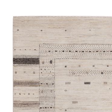 Gabbeh Rug - Loribaft Indus - 207 x 156 cm - silver