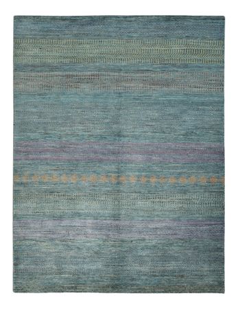 Designer Rug - 196 x 152 cm - dark green