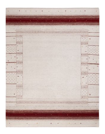 Gabbeh Rug - Loribaft Indus - 190 x 148 cm - white