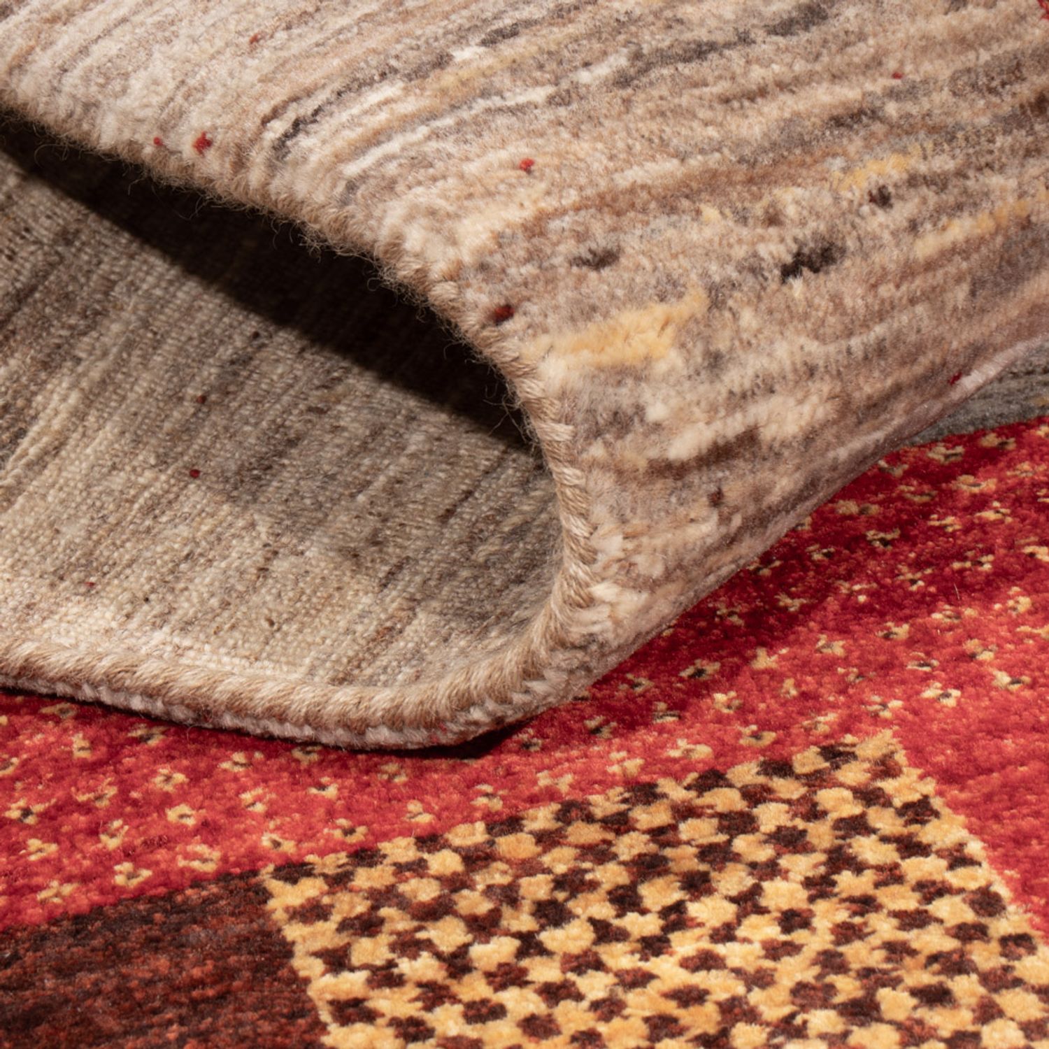 Gabbeh Rug - Loribaft Indus - 193 x 145 cm - multicolored