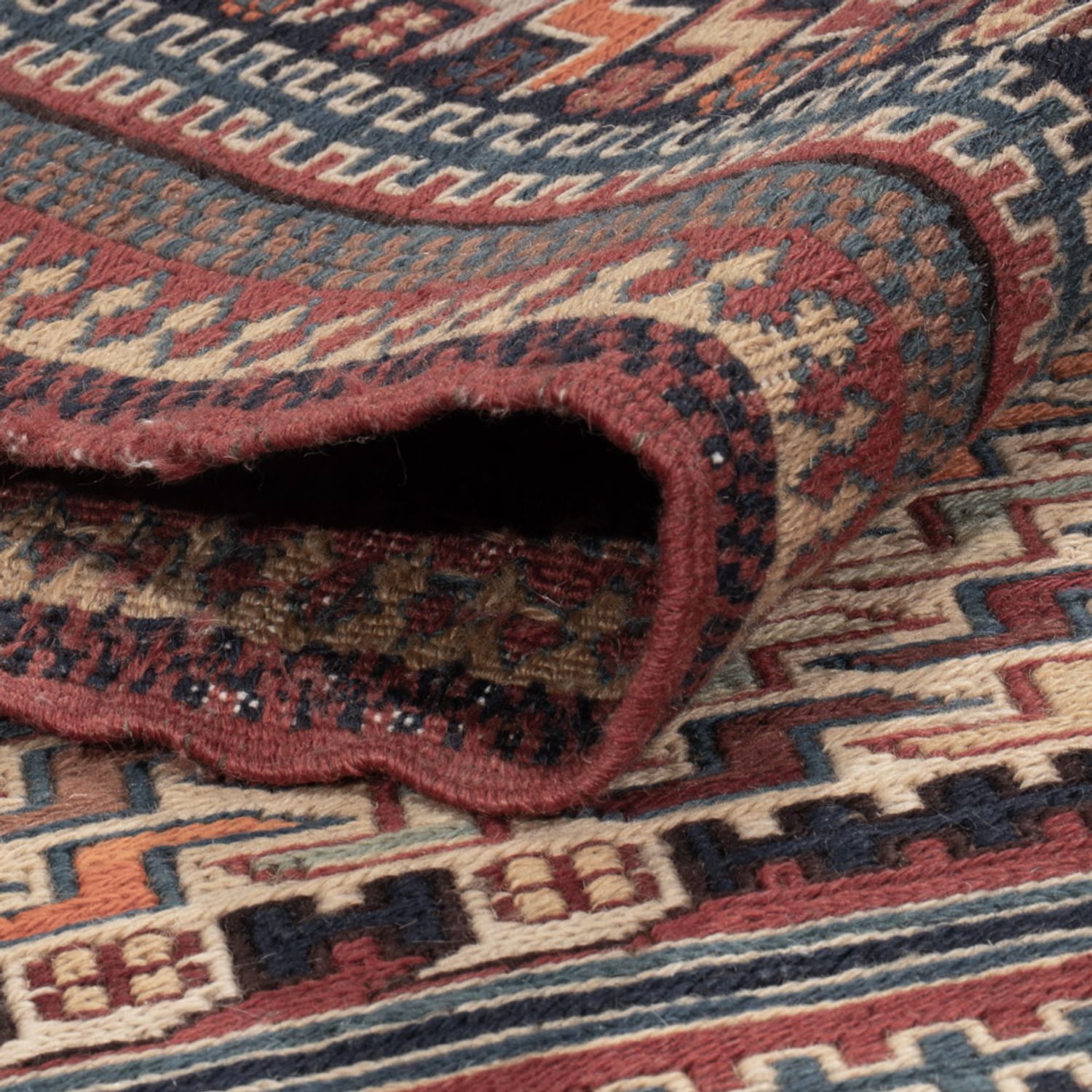 Kelim Rug - Oriental - Soumak - 209 x 166 cm - dark beige