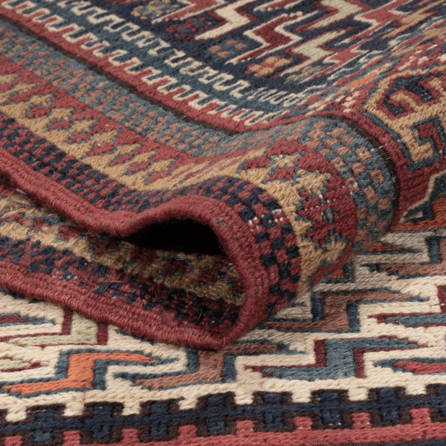Kelim Rug - Oriental - Soumak - 215 x 159 cm - dark beige