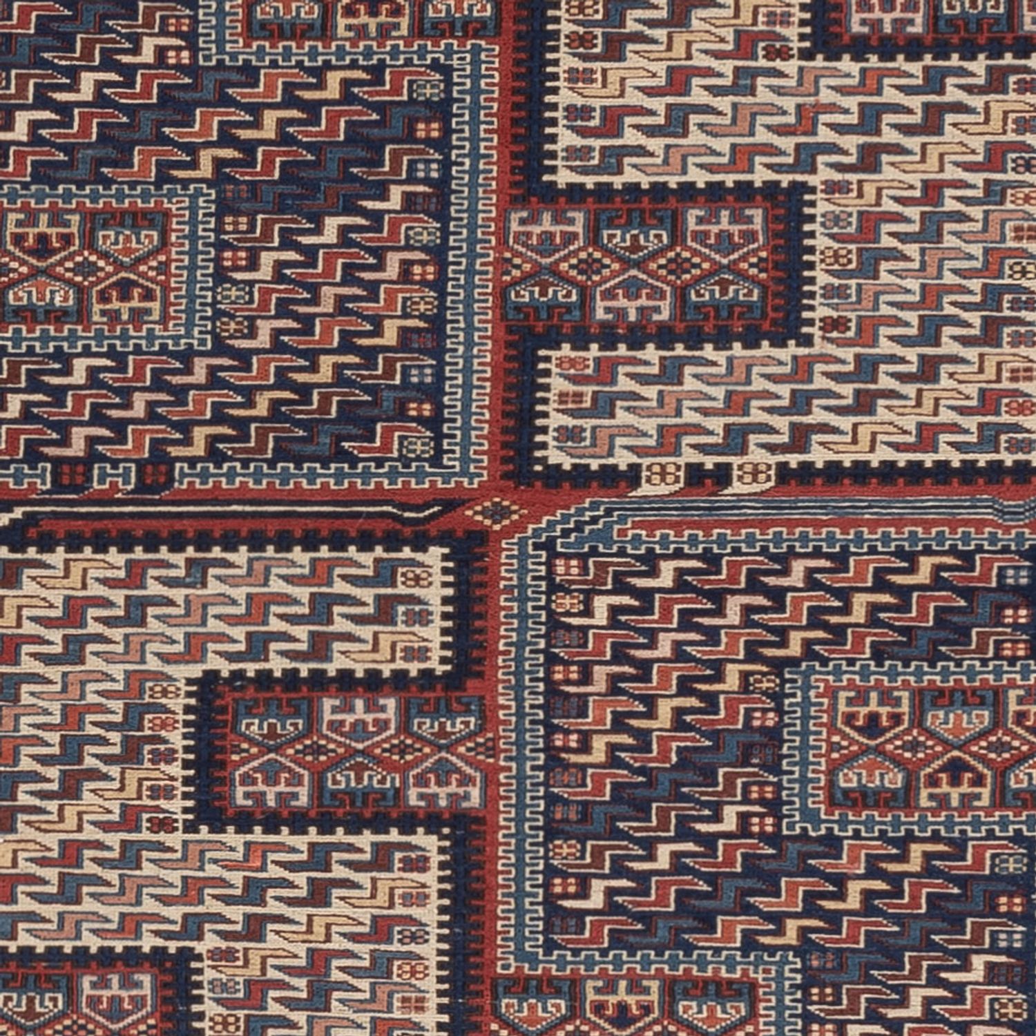 Kelim Rug - Oriental - Soumak - 208 x 165 cm - dark beige
