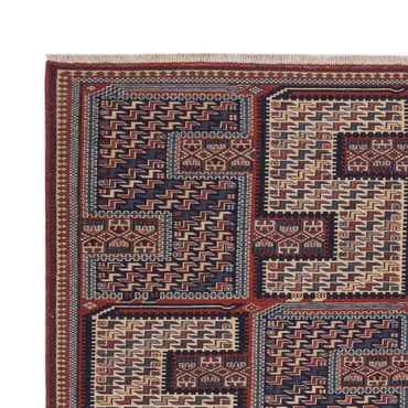 Kelim Rug - Oriental - Soumak - 208 x 165 cm - dark beige