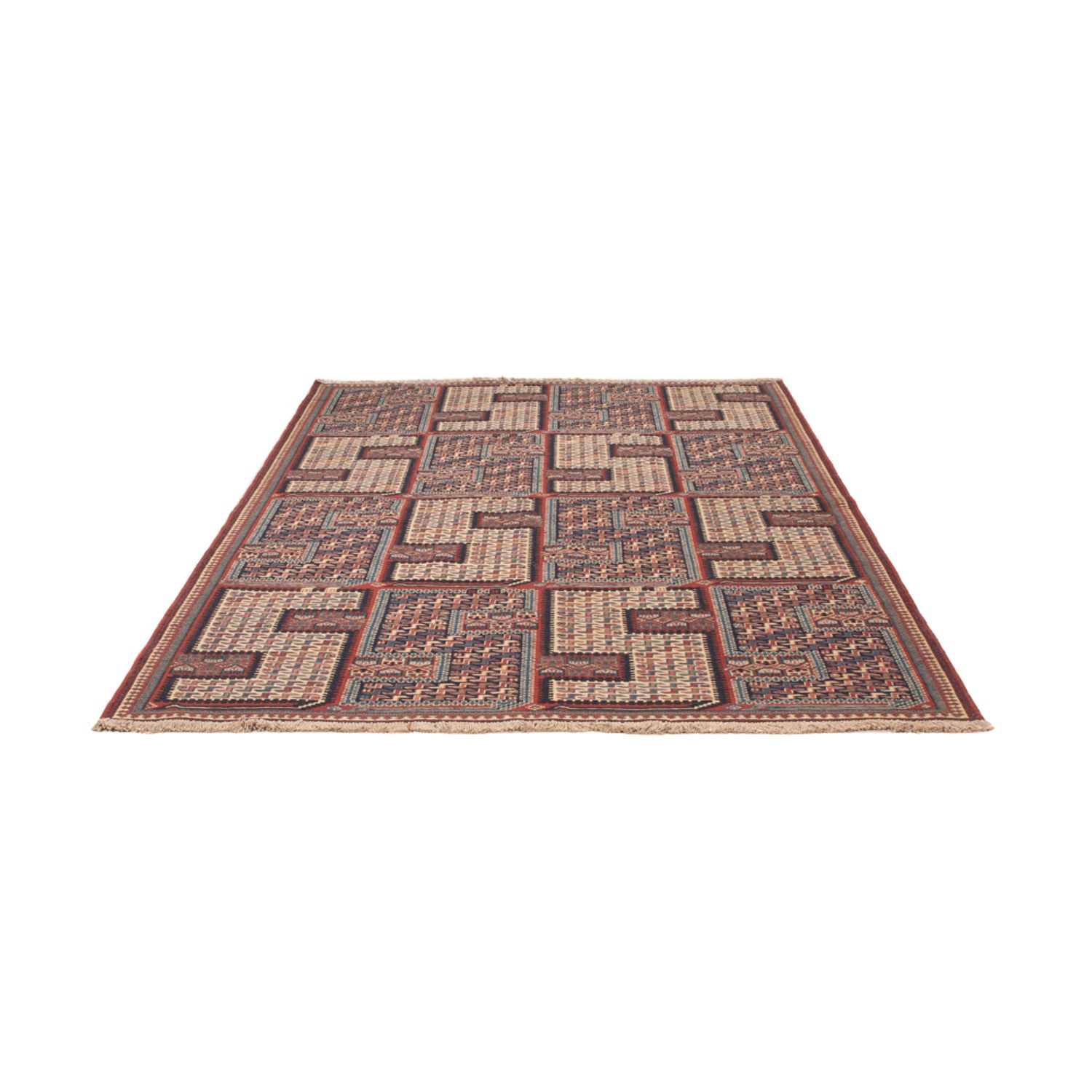 Kelim Rug - Oriental - Soumak - 223 x 156 cm - dark beige