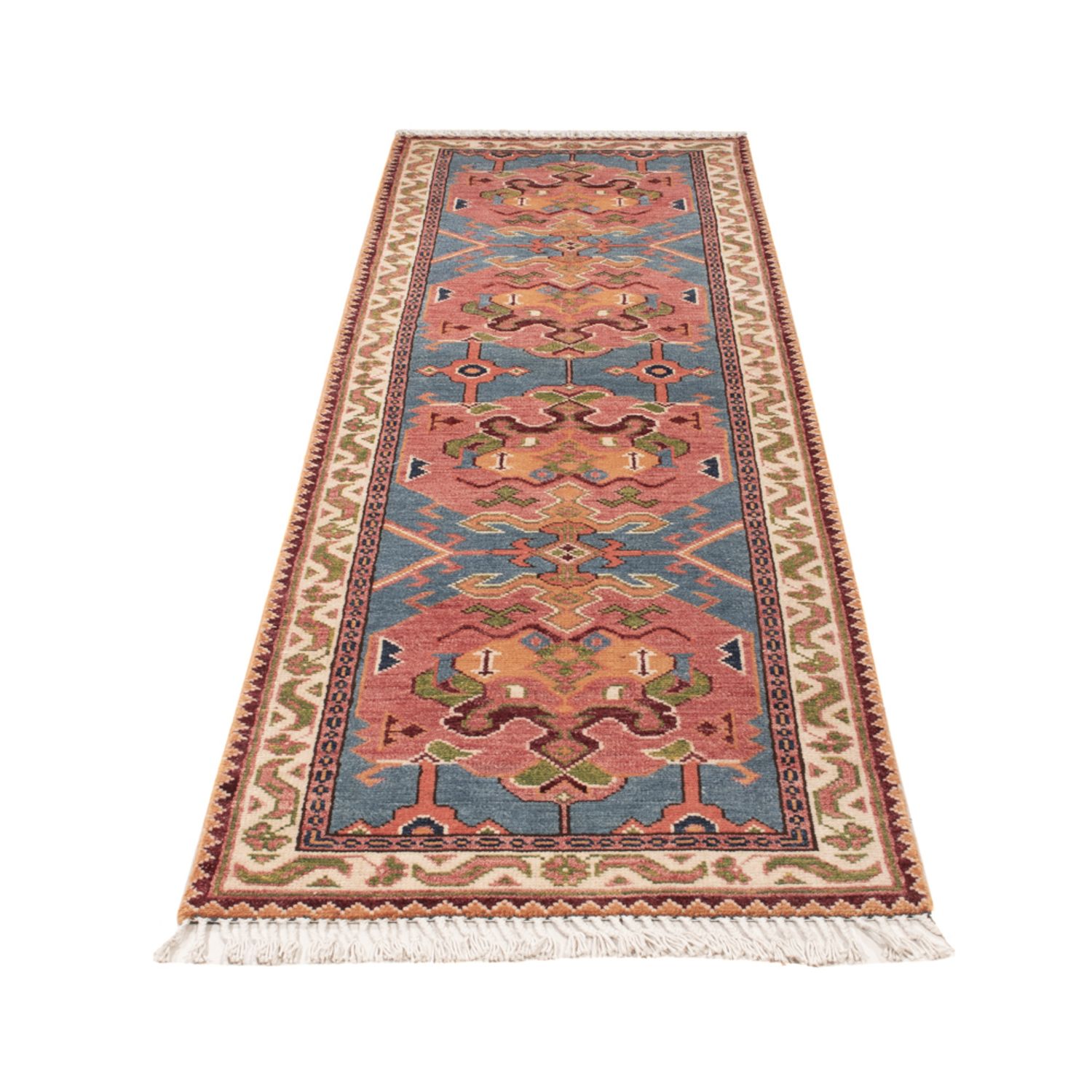 Runner Ziegler Rug - Kazak - 297 x 76 cm - blue