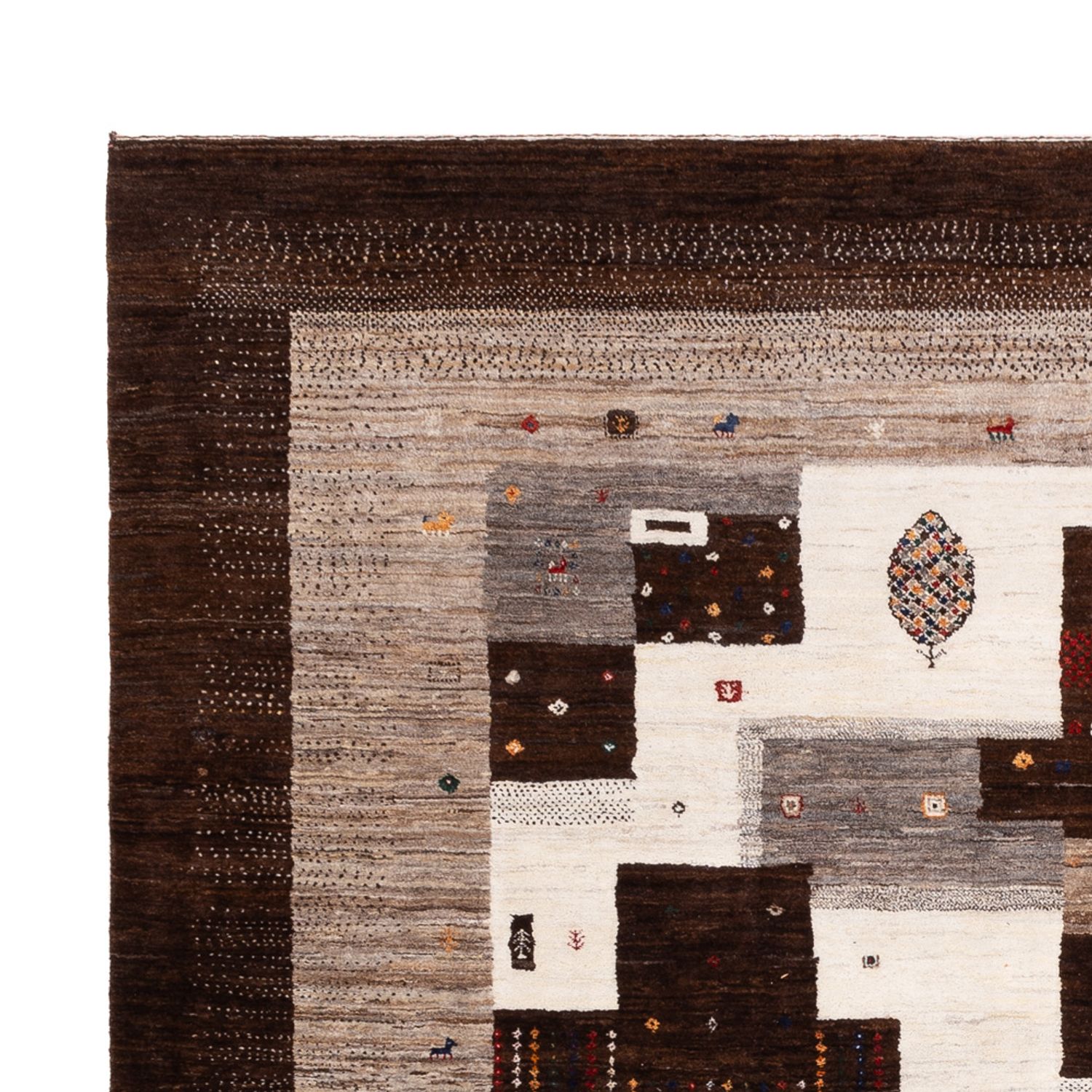 Gabbeh Rug - Loribaft Indus - 299 x 244 cm - multicolored