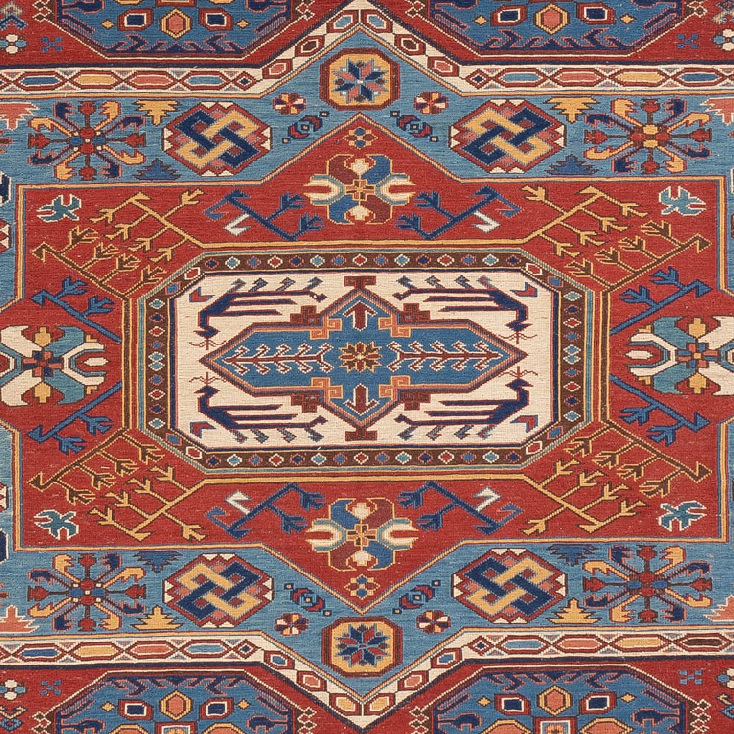 Kelim Rug - Oriental - Soumak - 329 x 256 cm - red