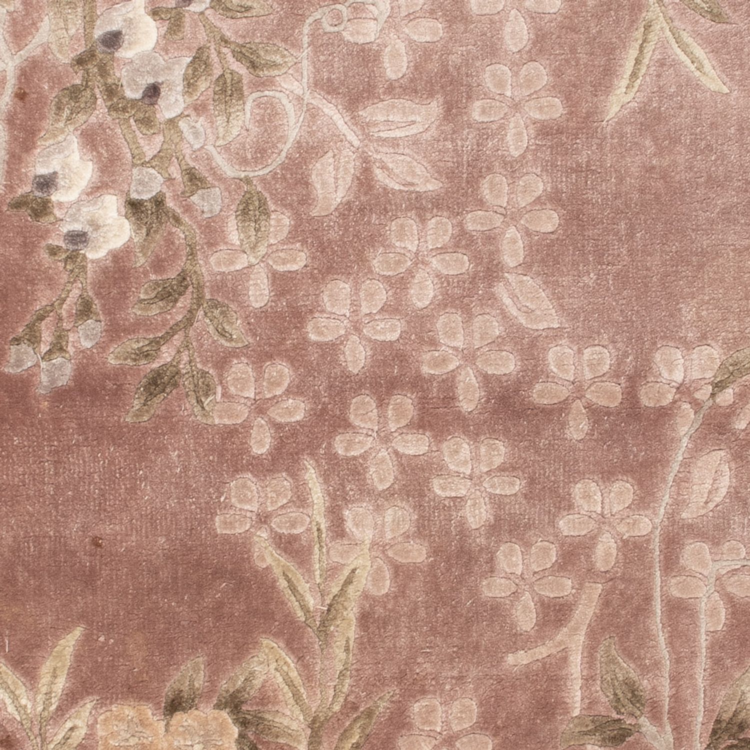 Silk Rug - Chinese Silk - 123 x 62 cm - beige