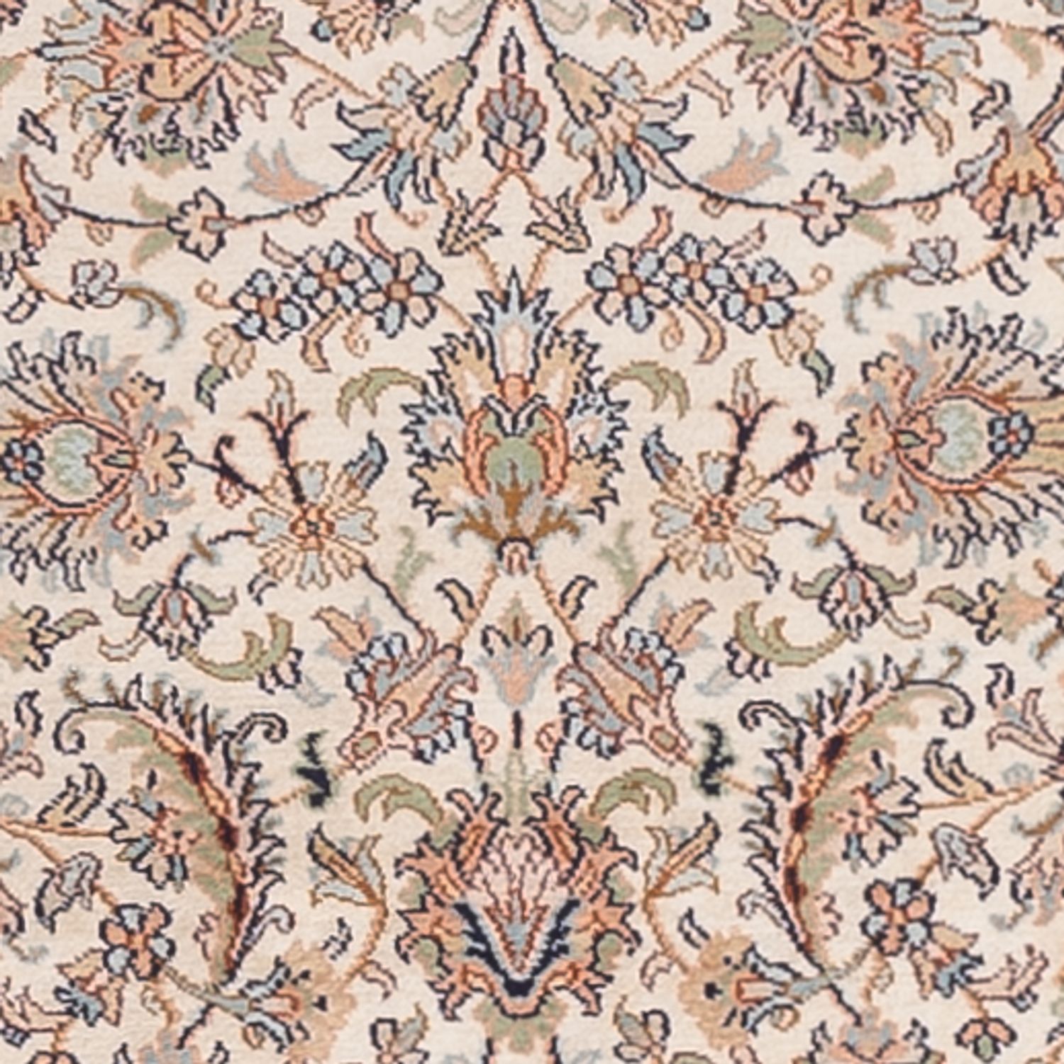 Runner Silk Rug - Kashmir Silk - 307 x 77 cm - beige