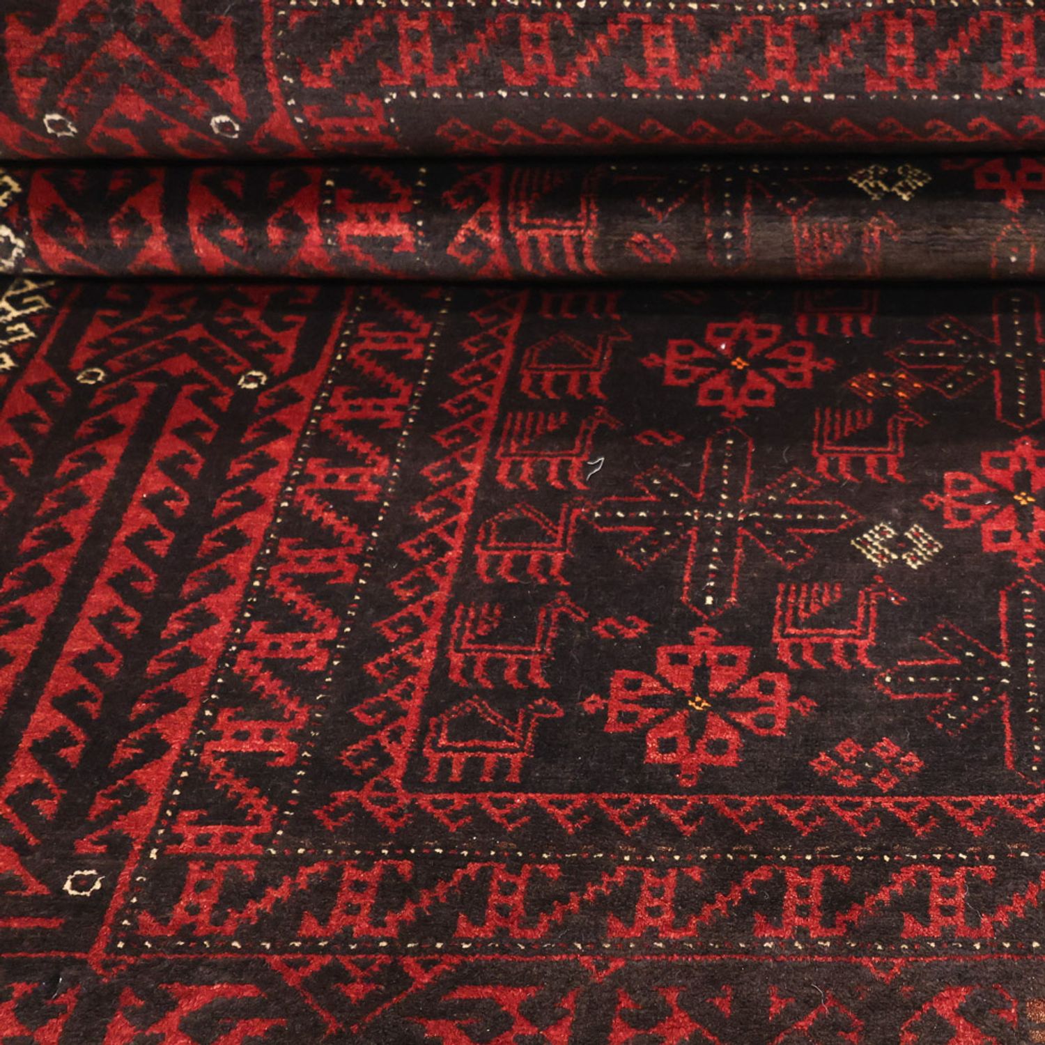 Belutsch Rug - 190 x 107 cm - dark red