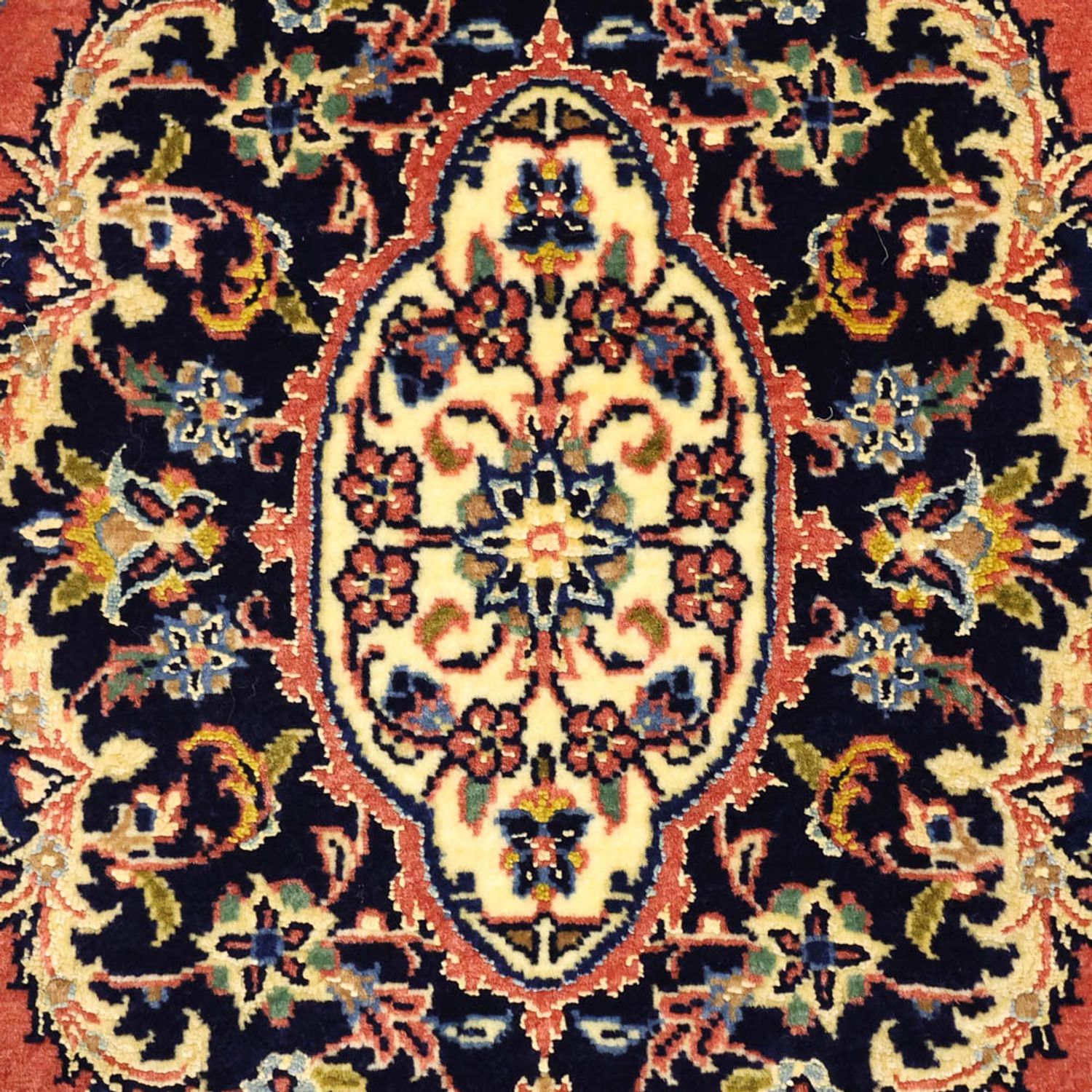 Perser Rug - Keshan - Silk Warp - 122 x 59 cm - red