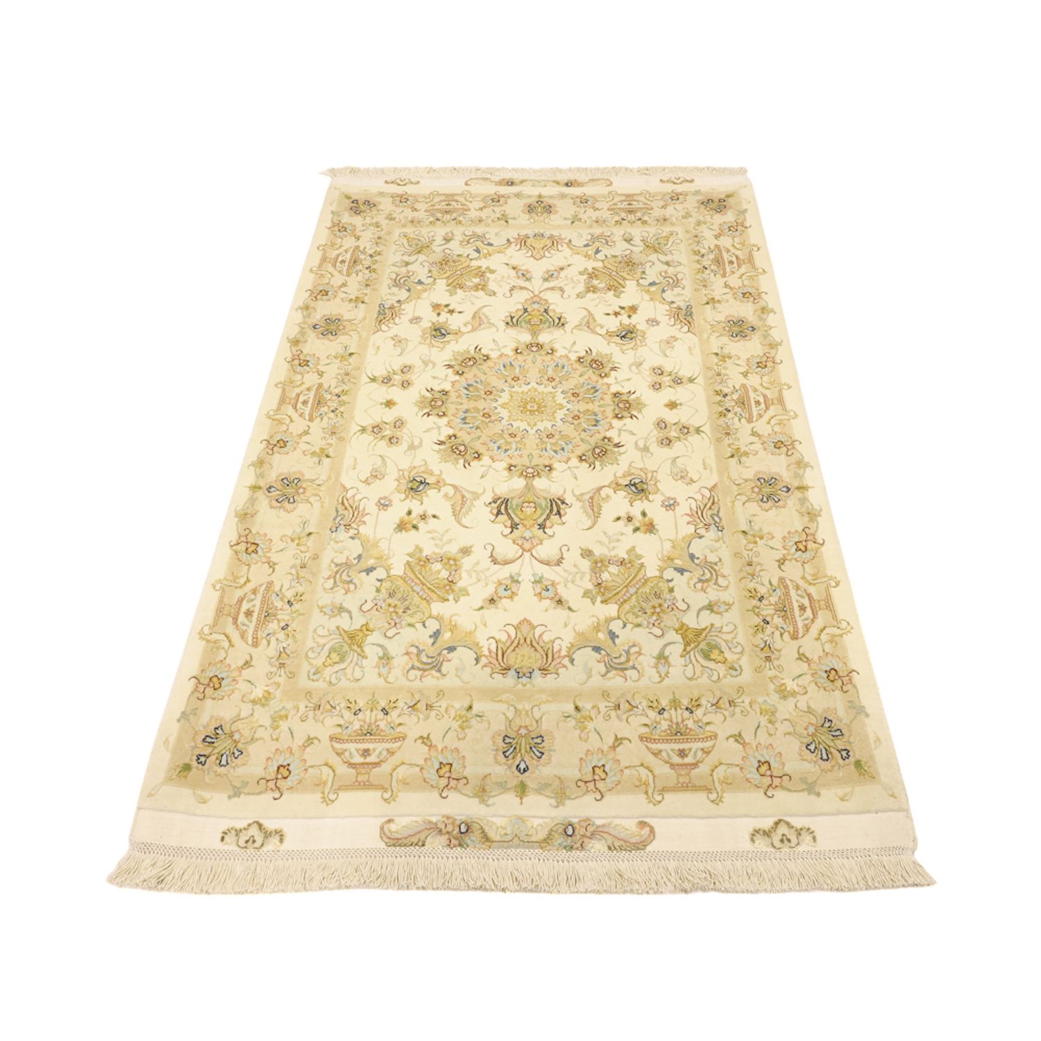 Perser Rug - Tabriz - Premium - Silk Warp - 160 x 97 cm - sand