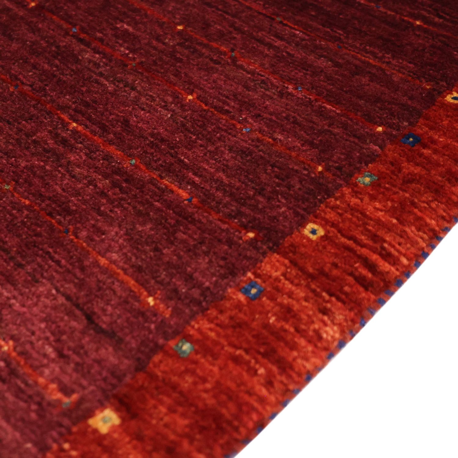 Gabbeh Rug - Kashkuli Perser - 130 x 81 cm - dark red