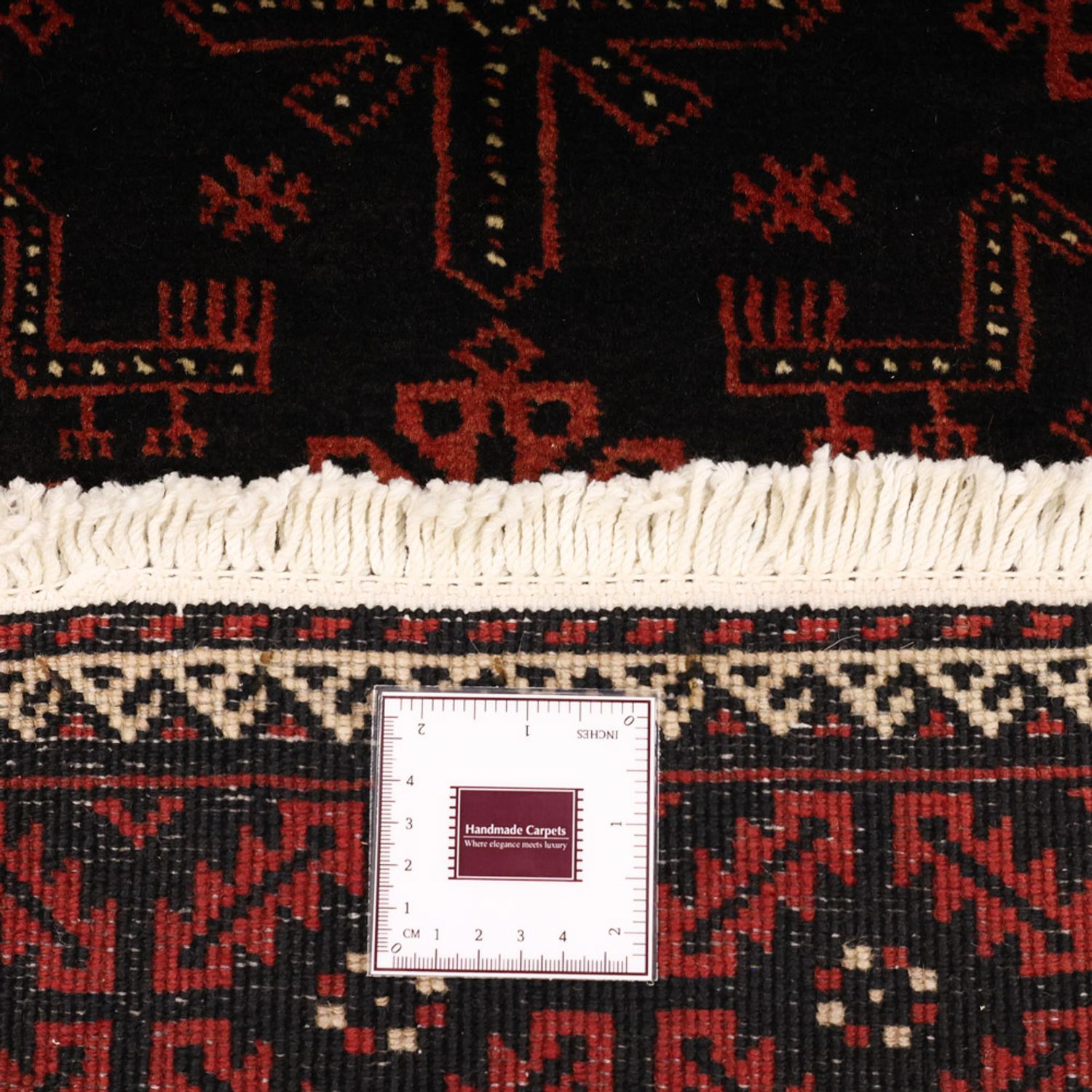 Runner Belutsch Rug - 197 x 105 cm - dark red