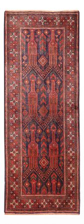 Runner Belutsch Rug - 292 x 110 cm - dark red