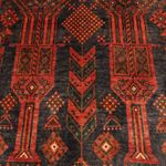 Runner Belutsch Rug - 292 x 110 cm - dark red