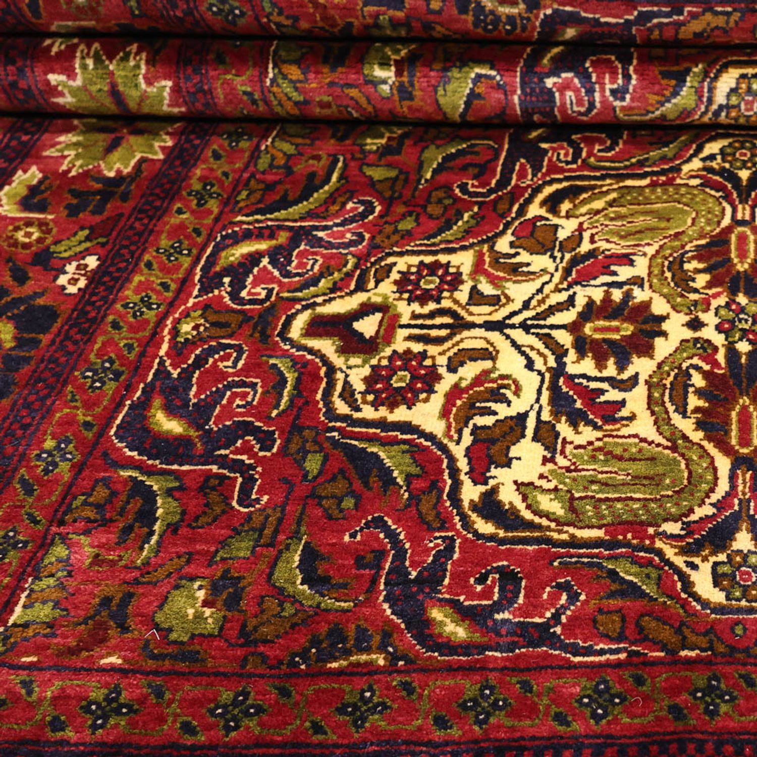 Runner Belutsch Rug - 223 x 128 cm - dark red