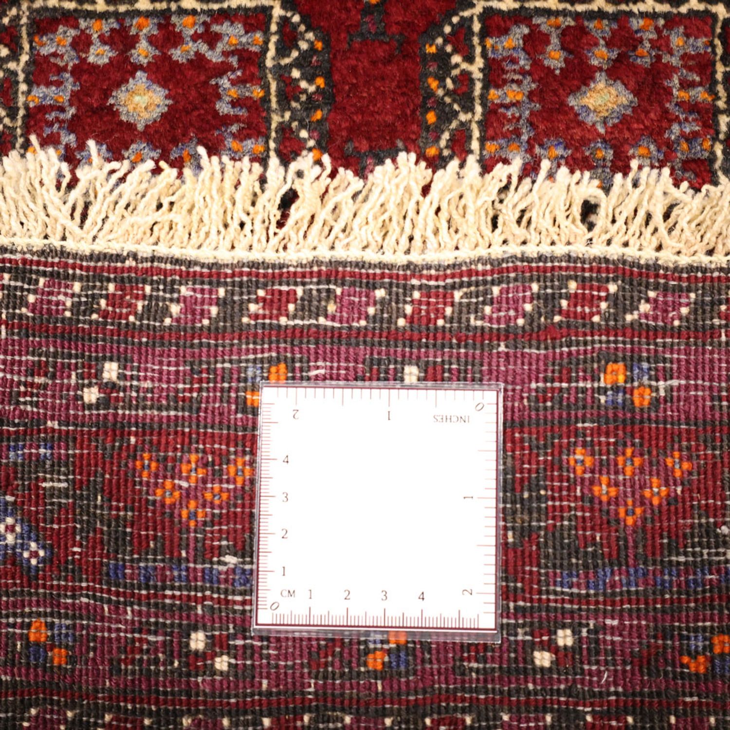 Runner Belutsch Rug - 193 x 108 cm - dark red