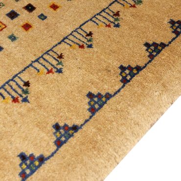 Gabbeh Rug - Loribaft Perser - 164 x 79 cm - gold