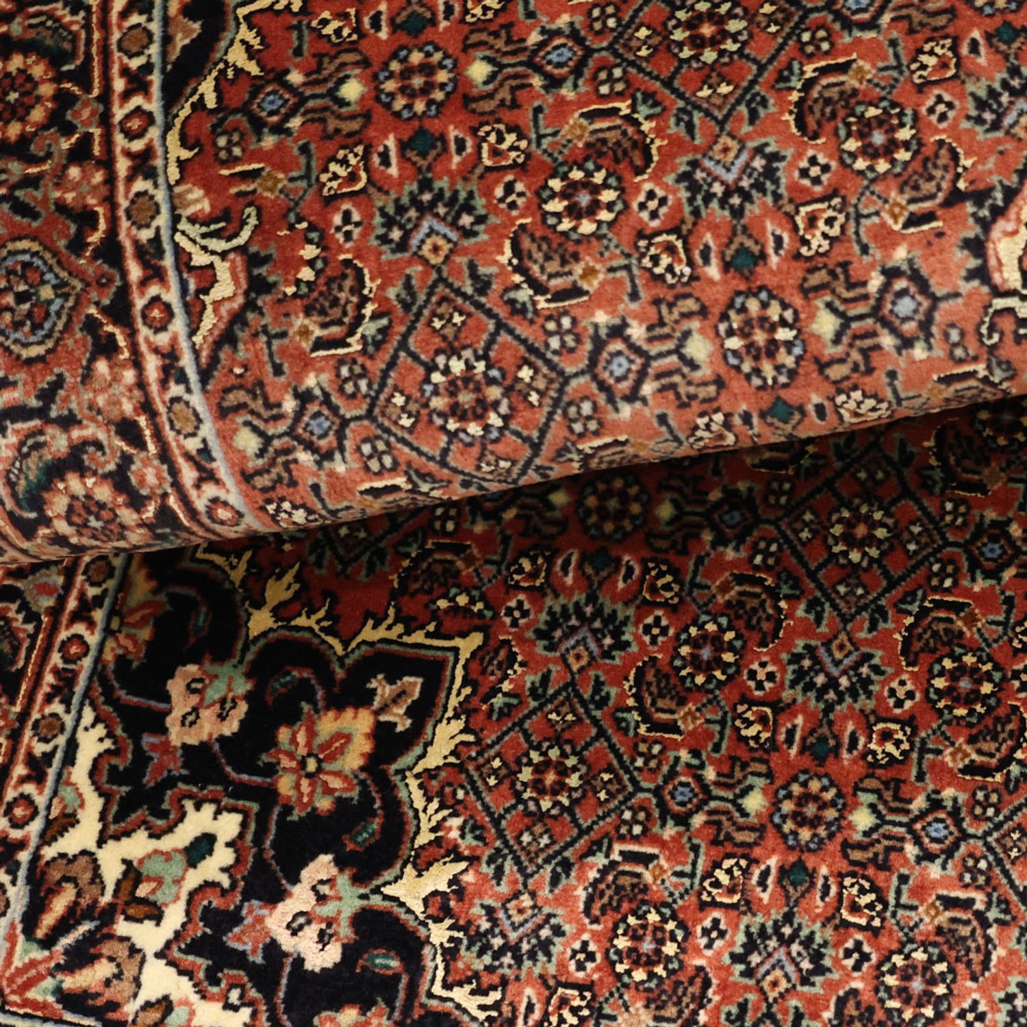 Perser Rug - Bidjar - 131 x 72 cm - dark red