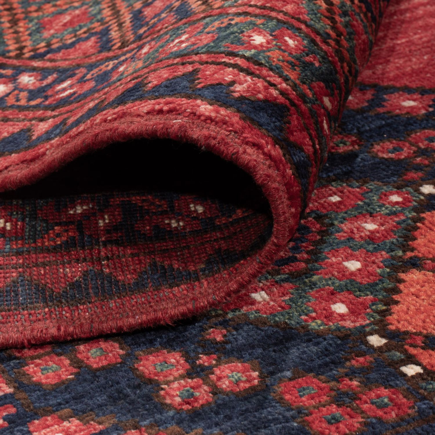 Afghan Rug - Kunduz - 240 x 174 cm - red