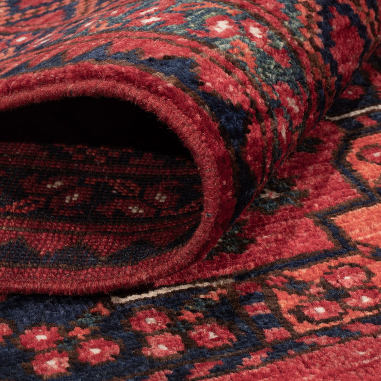 Afghan Rug - Kunduz - 235 x 173 cm - red