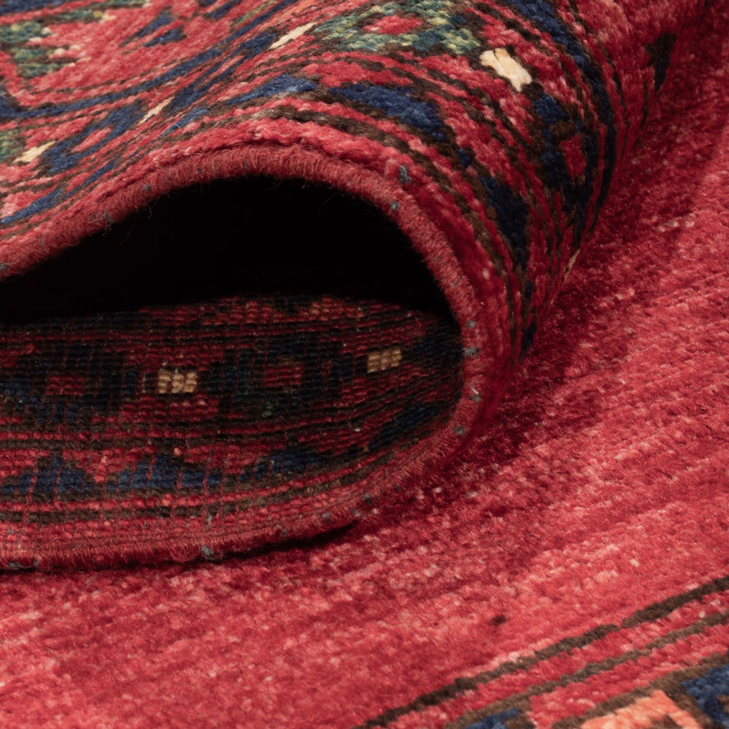 Afghan Rug - Kunduz - 239 x 177 cm - red