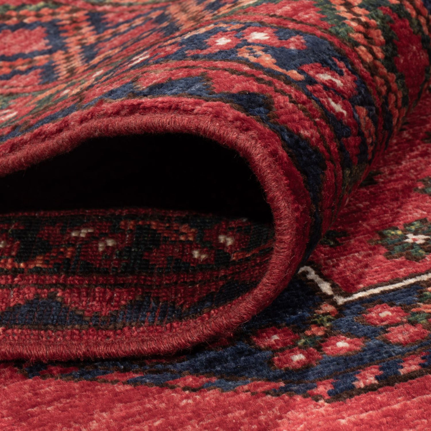 Afghan Rug - Kunduz - 243 x 177 cm - red