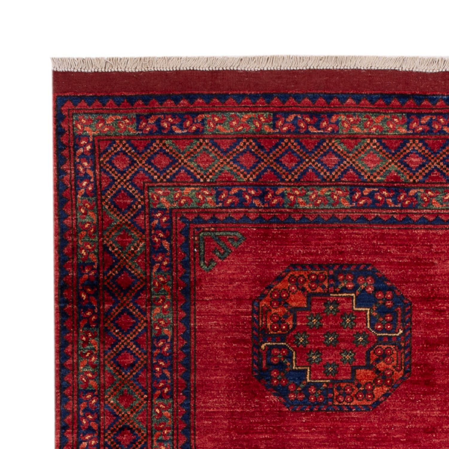 Afghan Rug - Kunduz - 242 x 175 cm - red