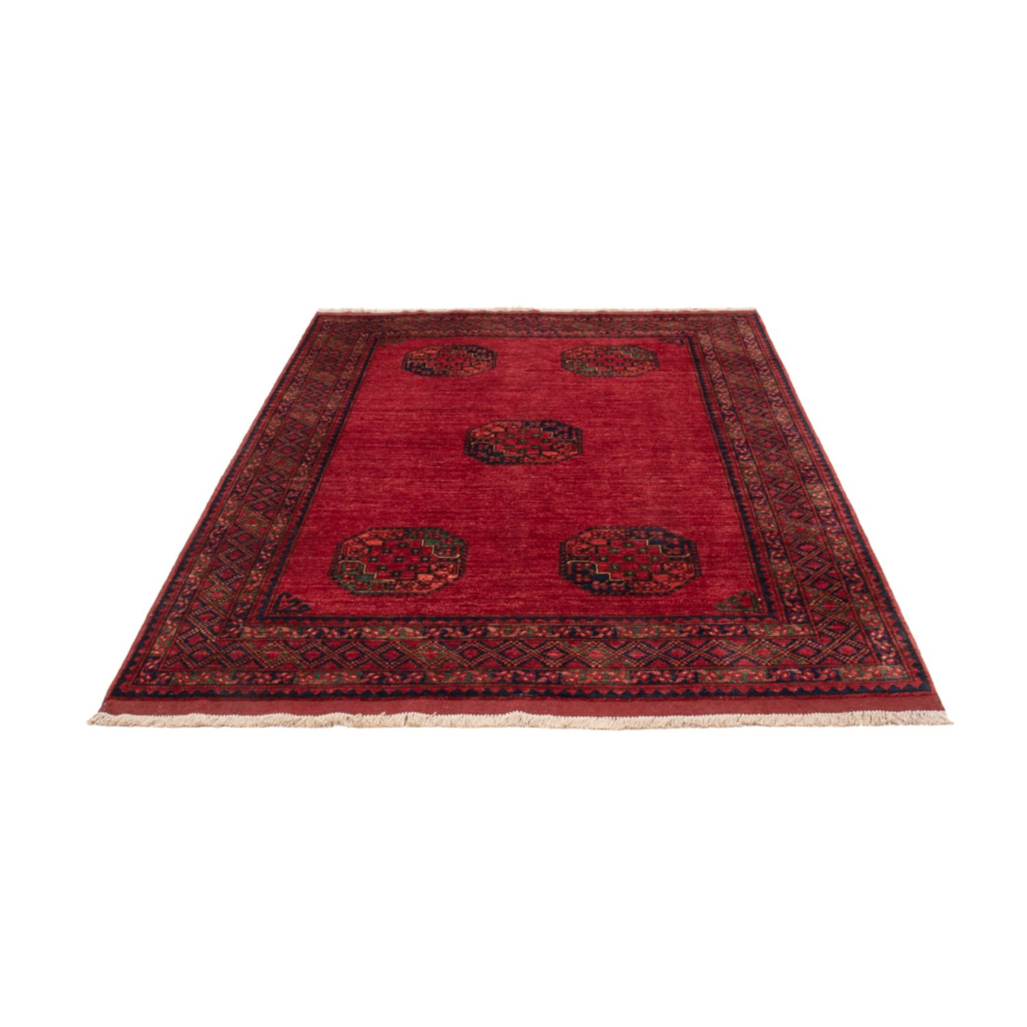 Afghan Rug - Kunduz - 242 x 175 cm - red
