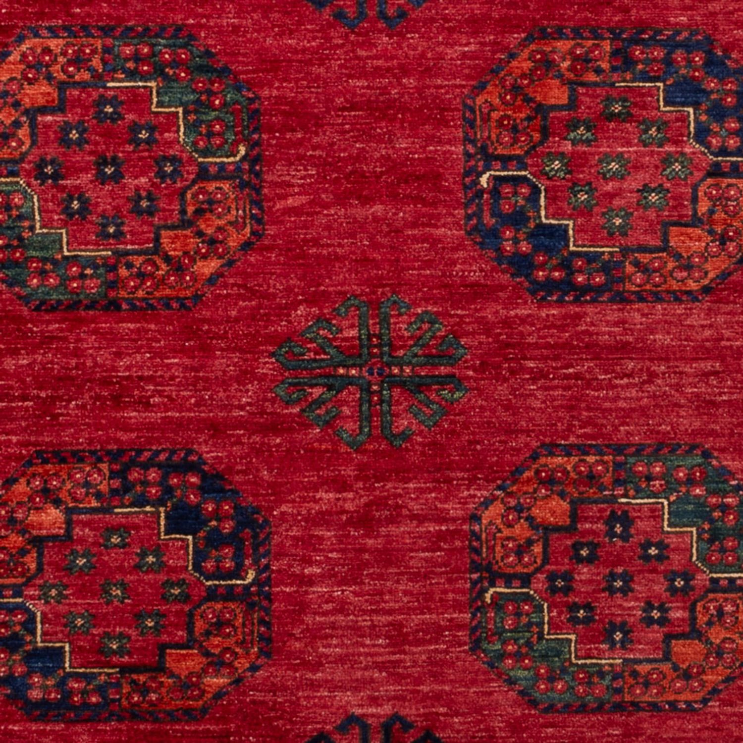 Afghan Rug - Kunduz - 242 x 175 cm - red