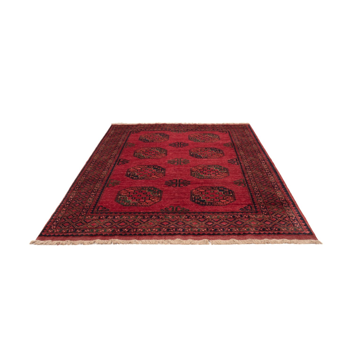 Afghan Rug - Kunduz - 242 x 175 cm - red